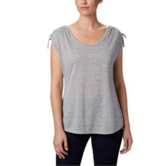 Columbia Light Gray Mount Carmel Lightweight Athletic Tee M - Picture 1 of 6